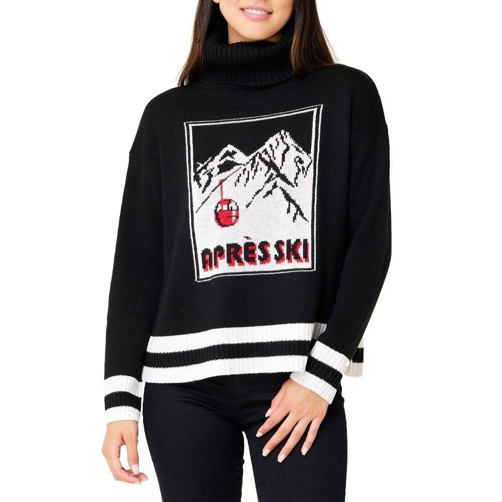 Krimson Klover Altitude Turtleneck Apres Ski Sweater Size Medium Wool Blend